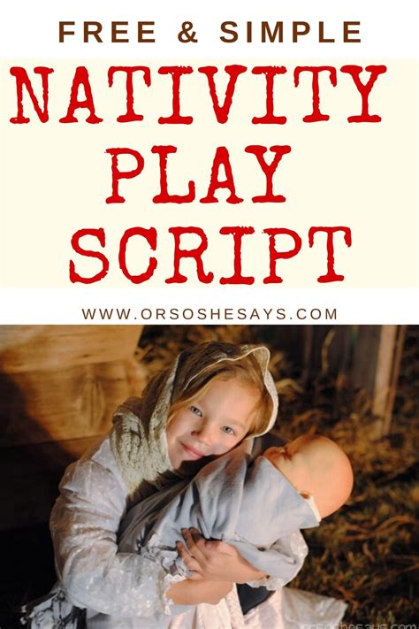 Free Printable Play Christmas Nativity Play Script
